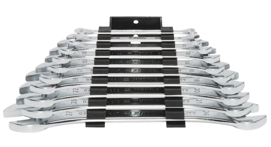 ZEBRA® double open-end wrench assortment 10 pieces