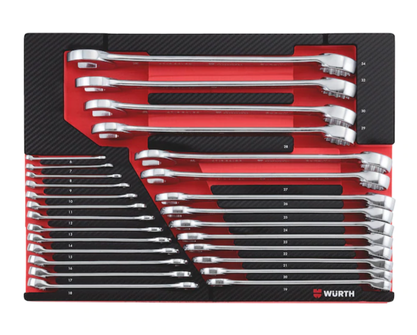 System range 8.4.1 Combination wrench, 27 pieces